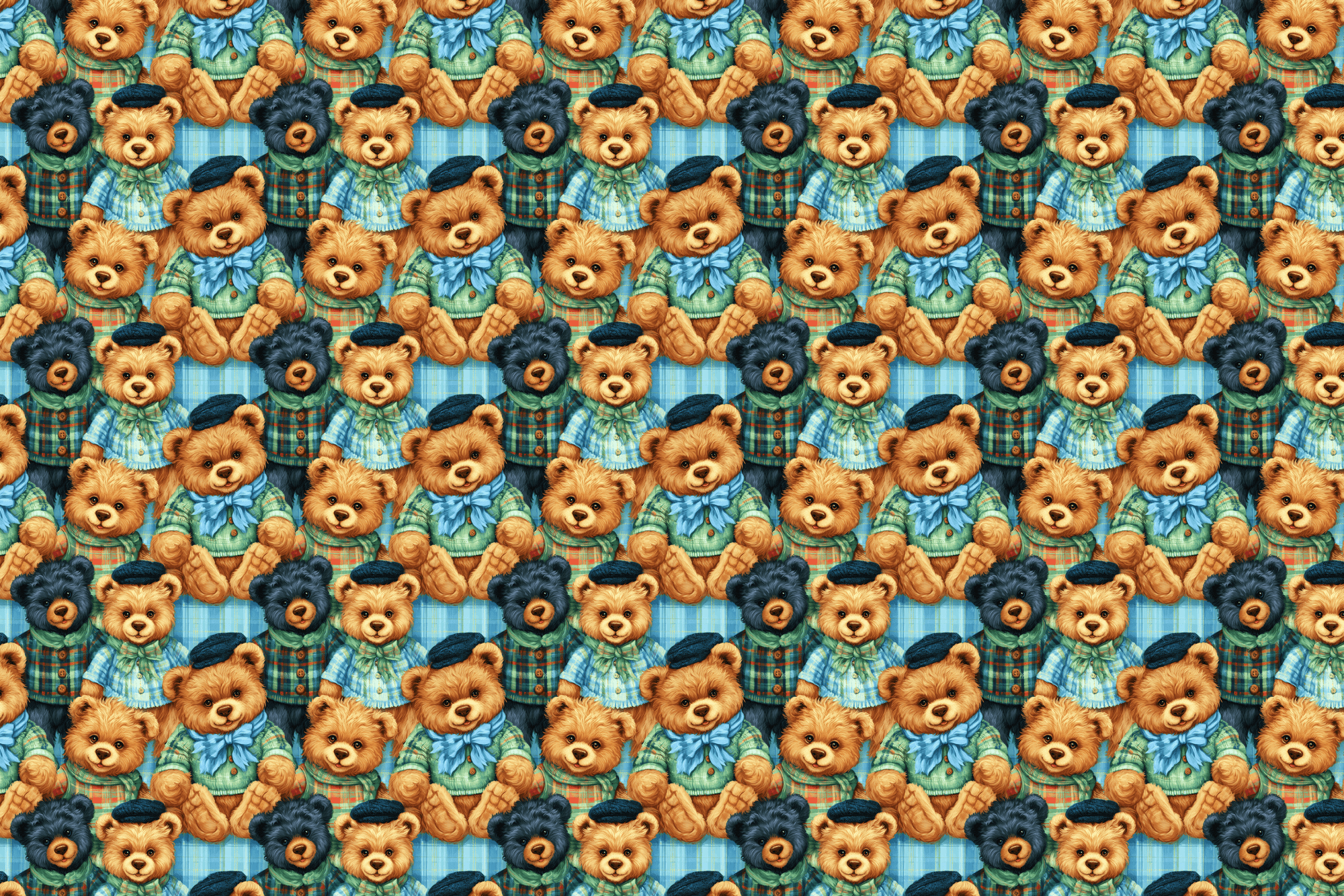 Cozy Cuddles: Vintage Cottagecore Teddy Bears