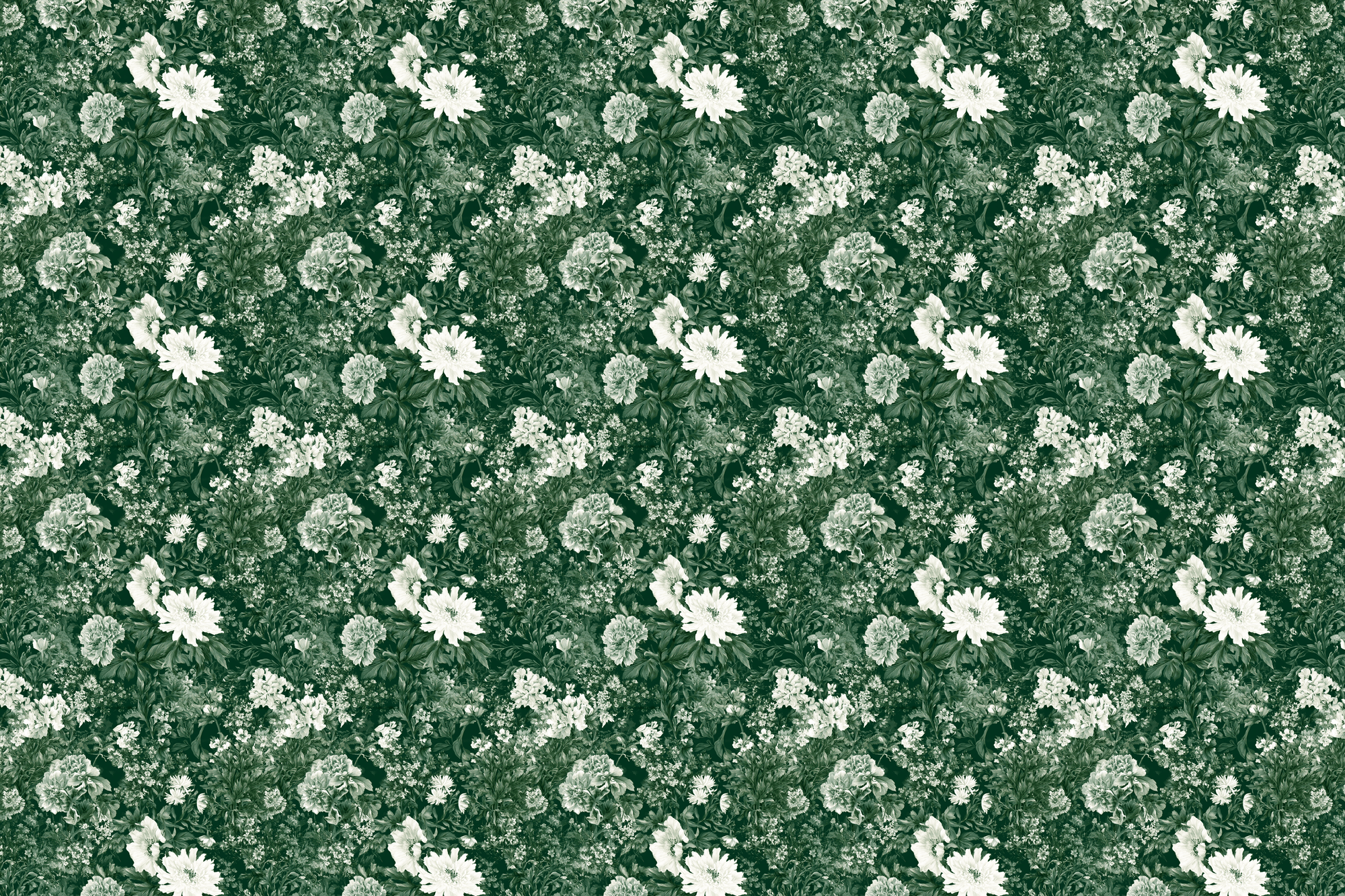 Moody Meadows: Dark Botanical Wrapping Paper