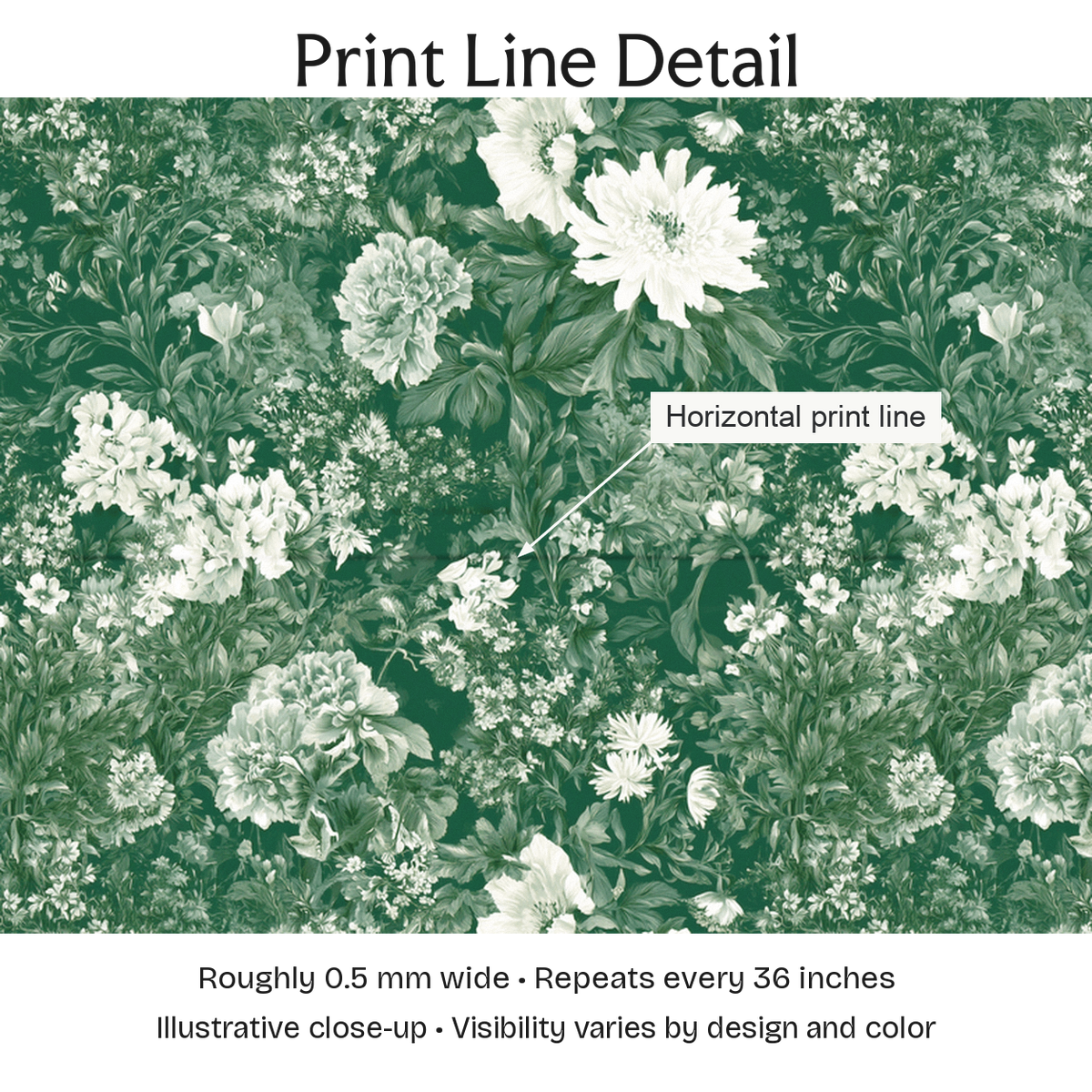 846647 — Print Line Detail. Illustrative close-up; visibility varies by design and color.
