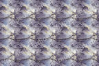 Seamless botanical pattern with purple berries and abstract marbled texture.