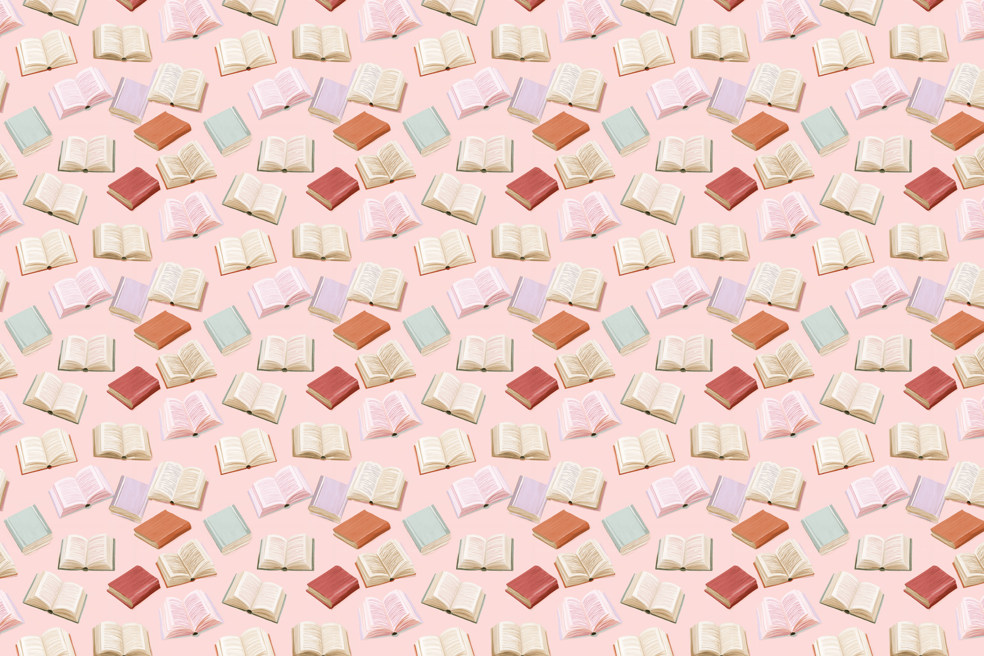 Pastel Passages: Watercolor Book Wrapping Paper
