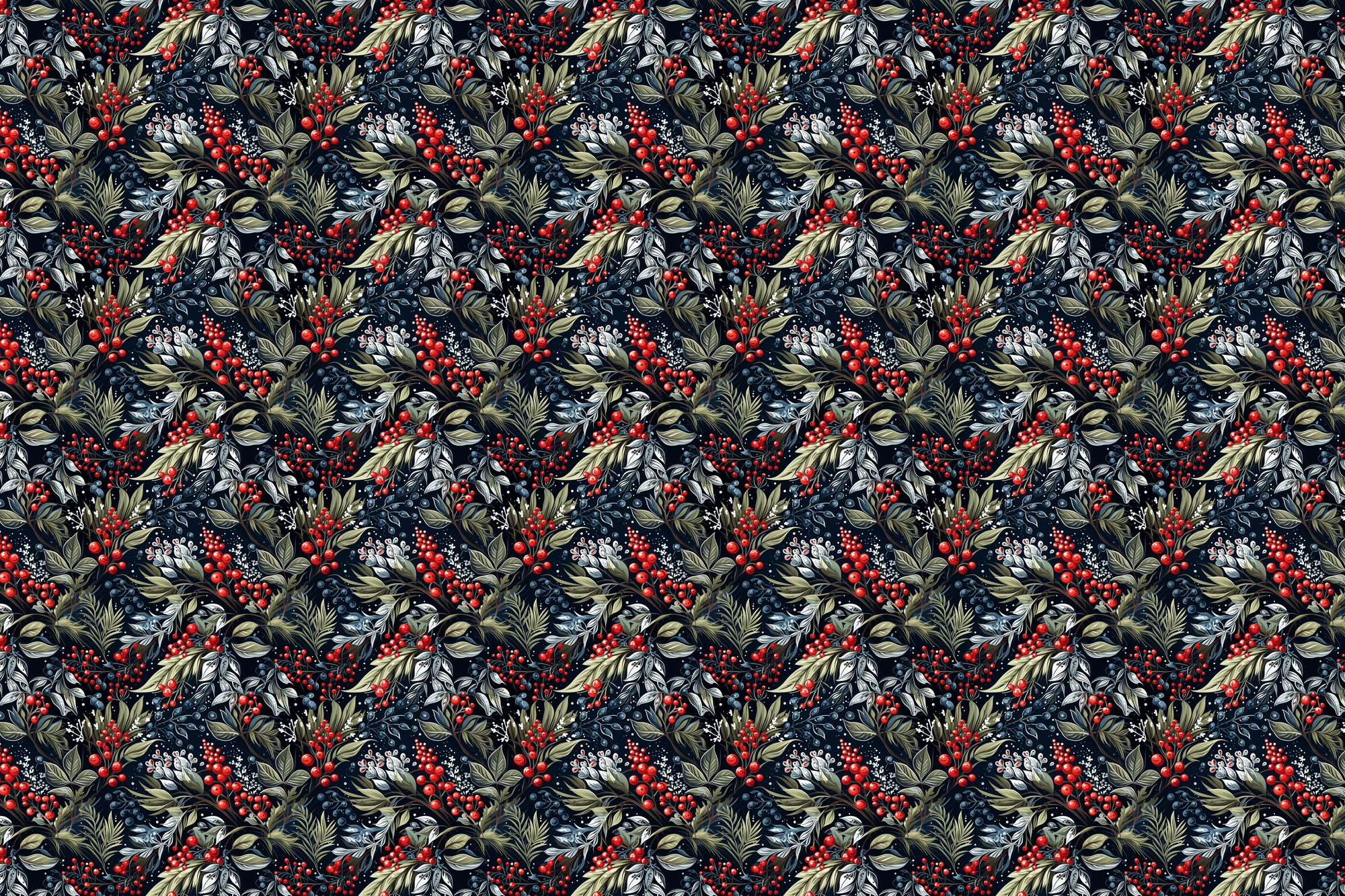 Festive Foliage: Botanical Wrapping Paper