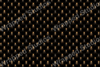 Seamless pattern of metallic gold and black beetle illustrations on a black background.
