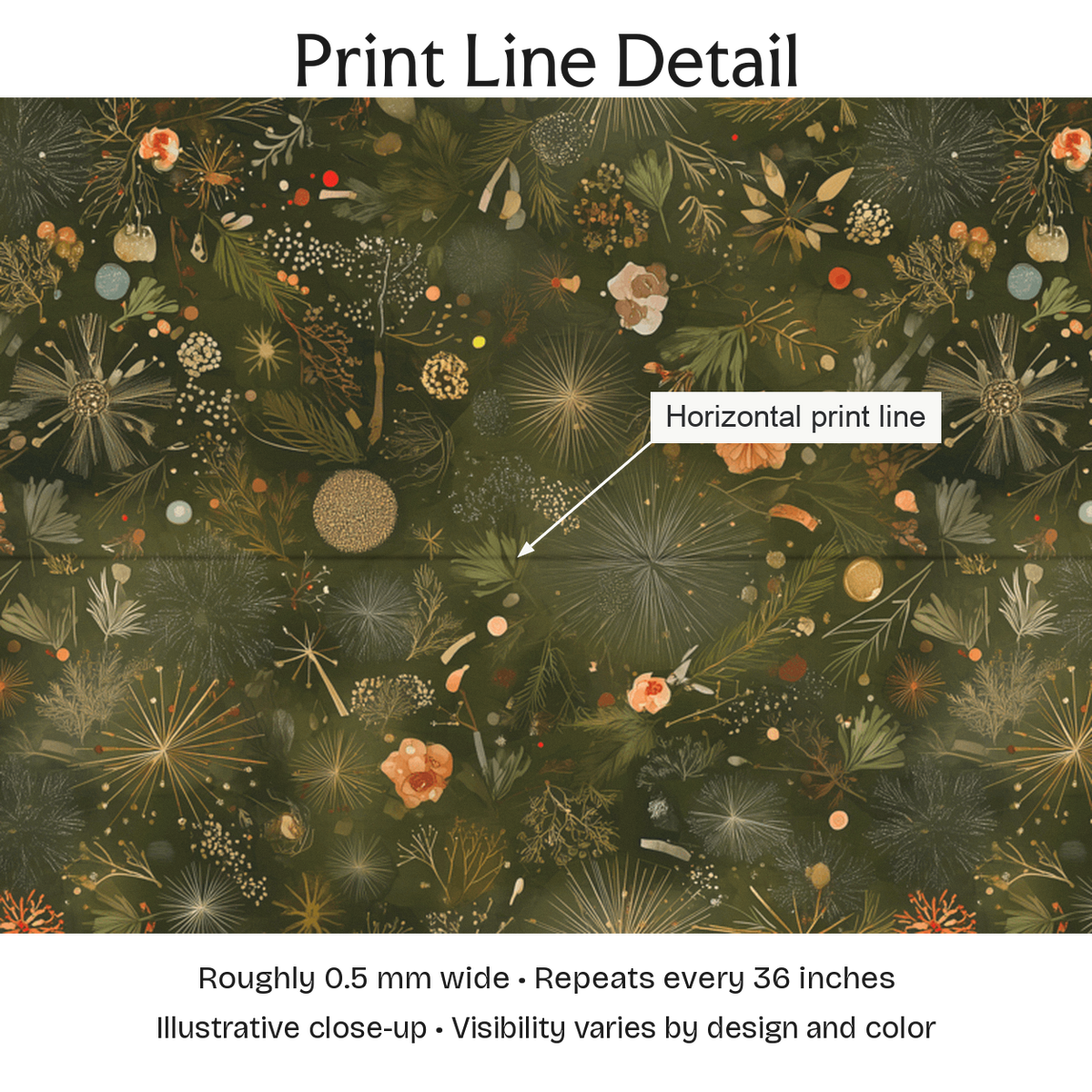 856302 — Print Line Detail. Illustrative close-up; visibility varies by design and color.