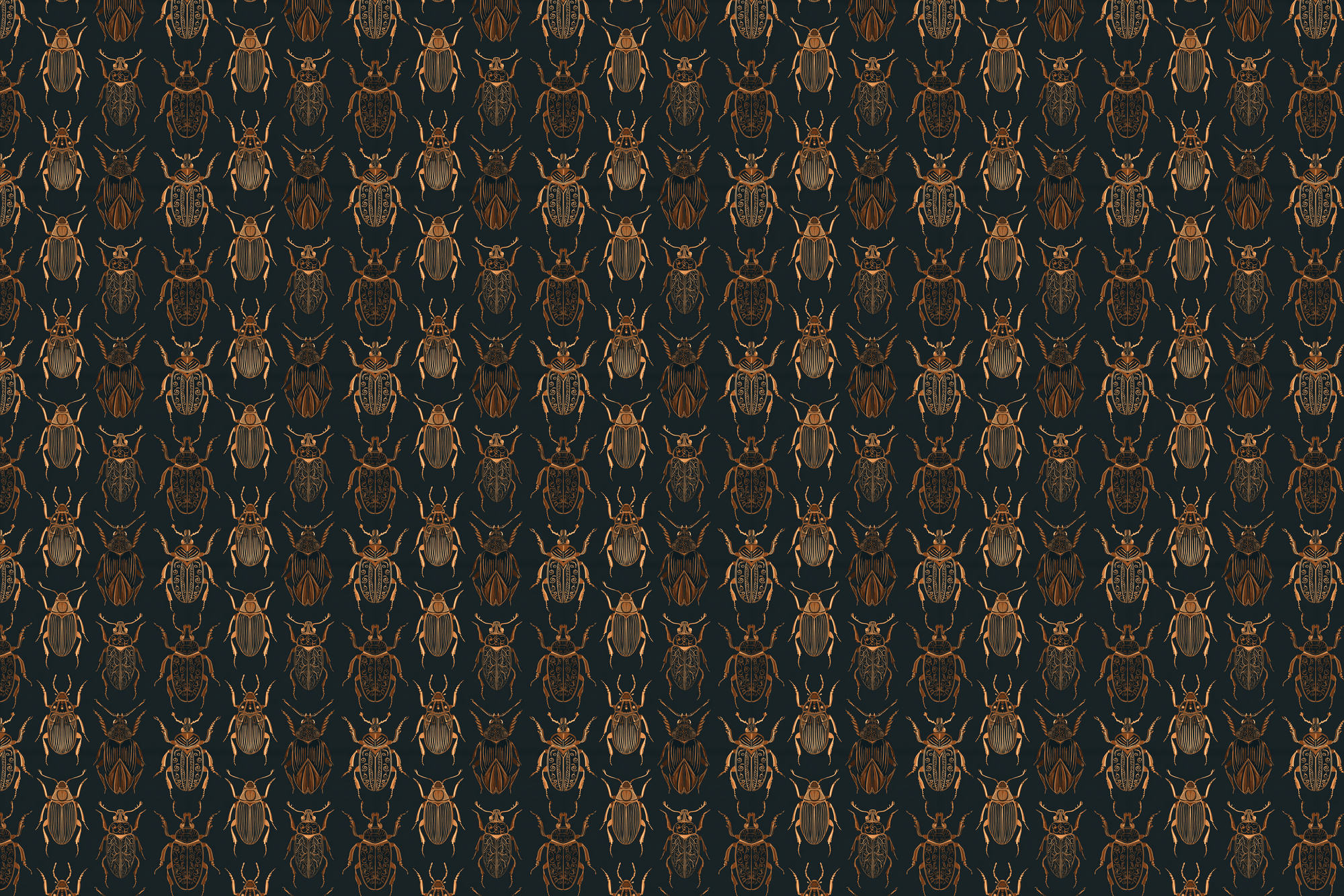 Gilded Beetle Grandeur: Insect Gift Wrap