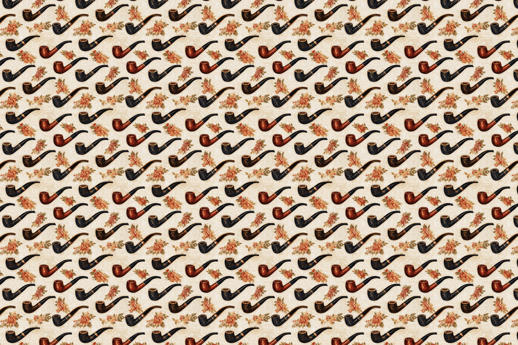 Grandpa's Sin: Vintage Pipe Gift Wrap