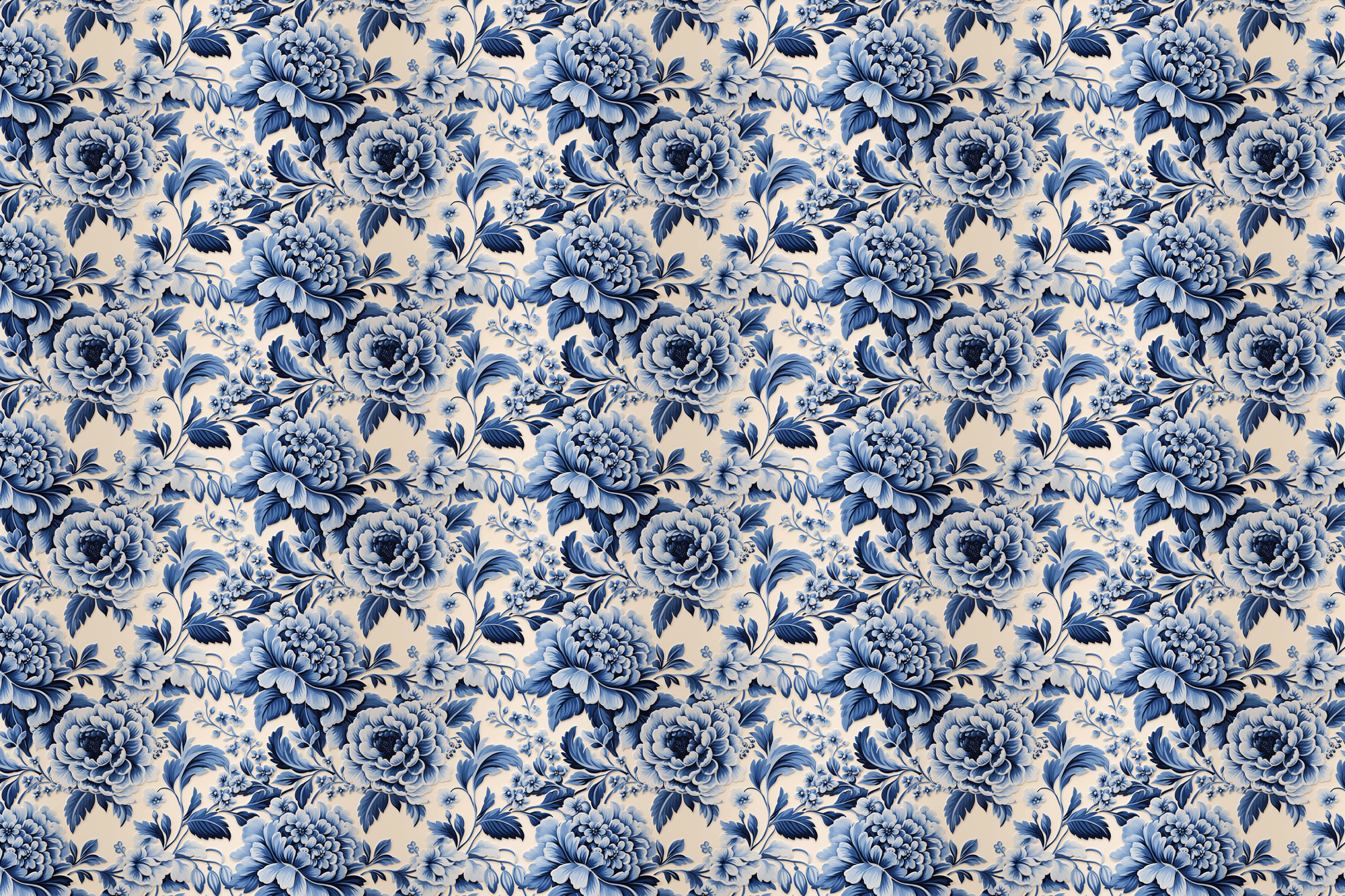Blue Blooms: Floral Gift Wrap