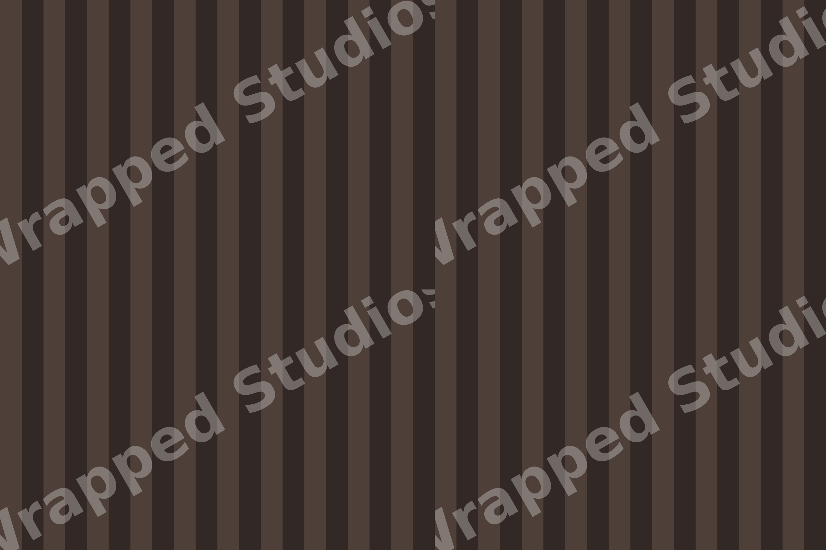 Minimalist vertical stripe pattern in dark chocolate and espresso brown with a classic geometric design.