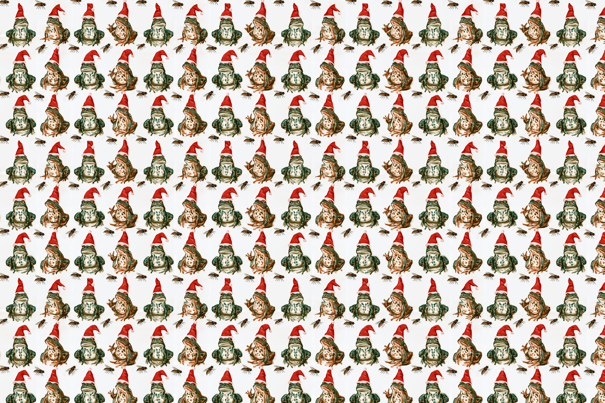 Slime Noel: Santa Frog Wrapping Paper