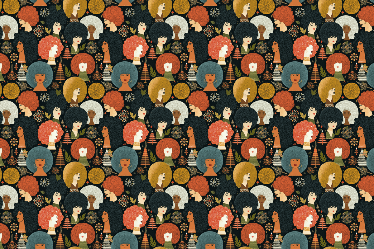 Boho Bouffant: Afro Culture Gift Wrap