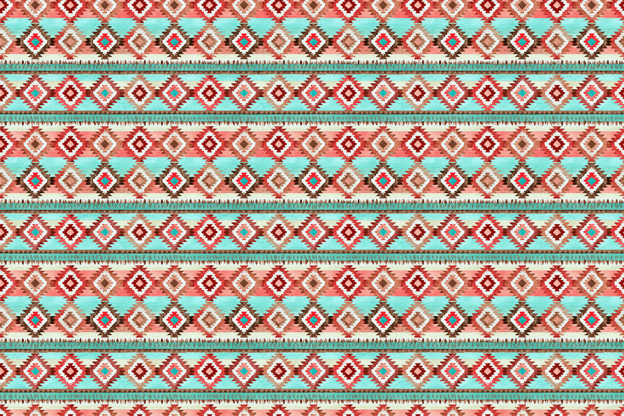 Washed Saguaro: Southwestern Geometric Gift Wrap