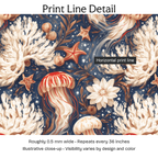 869386 — Print Line Detail. Illustrative close-up; visibility varies by design and color.