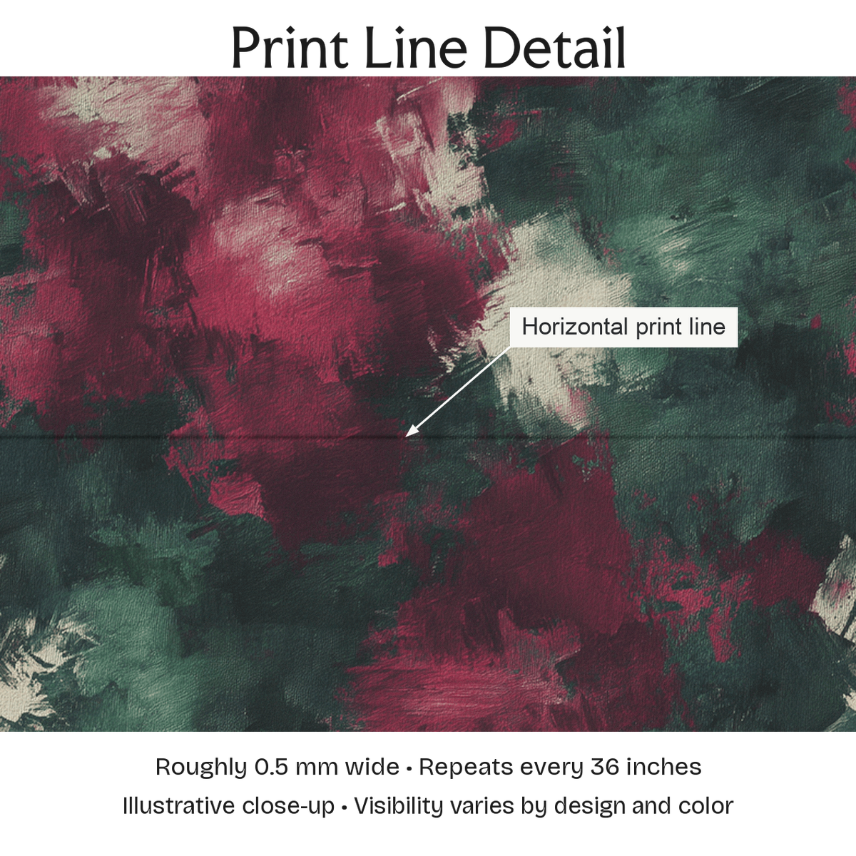 869542 — Print Line Detail. Illustrative close-up; visibility varies by design and color.