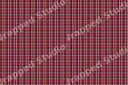 Classic red, navy blue, and white plaid pattern in a traditional checkered tartan design.