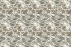 Seamless water ripple pattern in neutral beige with shimmering light reflections.