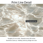 886338 — Print Line Detail. Illustrative close-up; visibility varies by design and color.