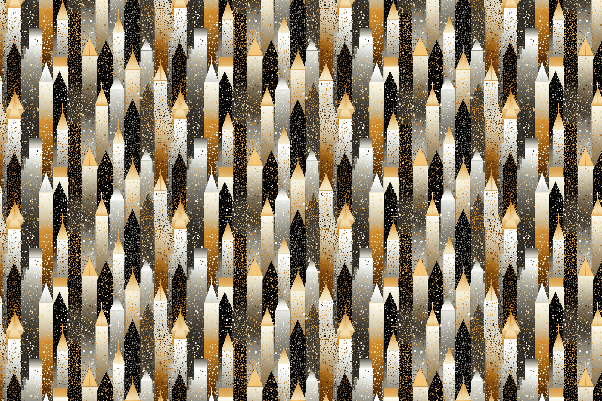 Sacred Spires: Glittering Church Gift Wrap