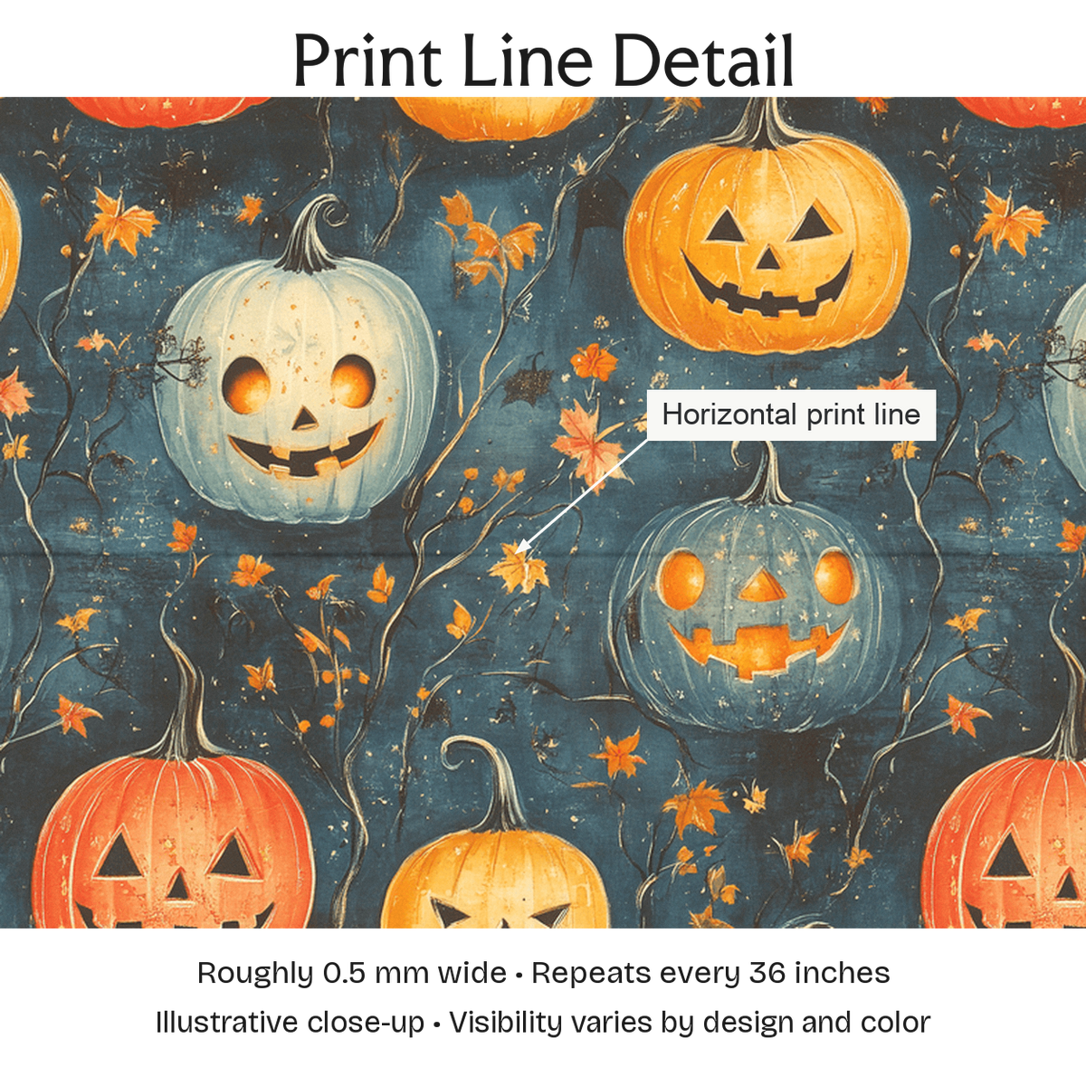 898275 — Print Line Detail. Illustrative close-up; visibility varies by design and color.