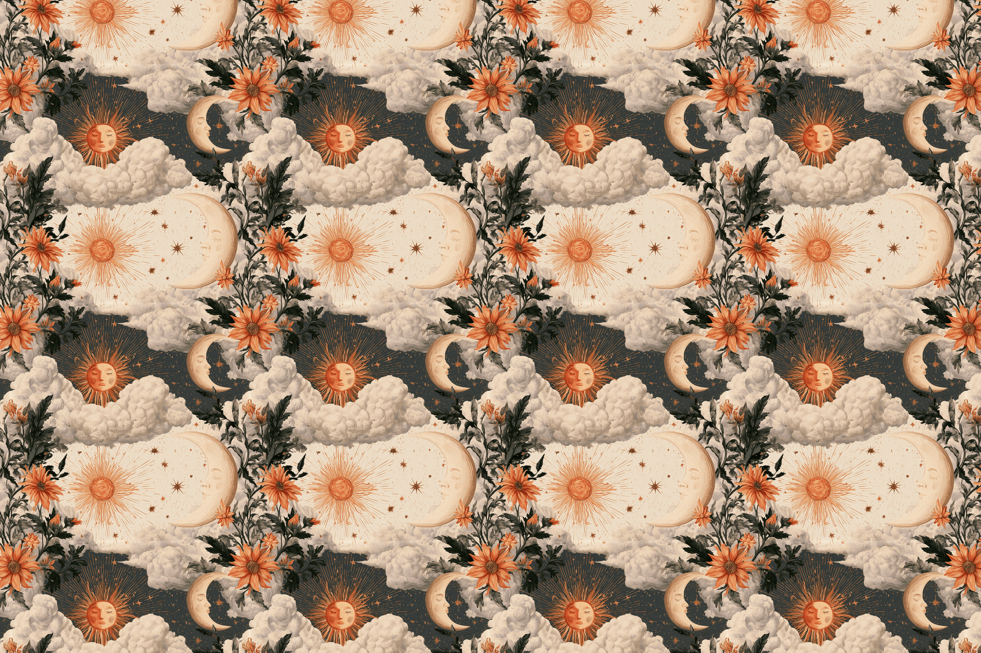 Cosmic Cosmos: Boho Celestial Wrapping Paper