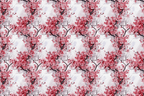 Elegant watercolor pink cherry blossom pattern with Japanese sakura flowers and branches.