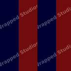 Classic geometric pattern featuring bold vertical stripes in navy blue and dark burgundy red.