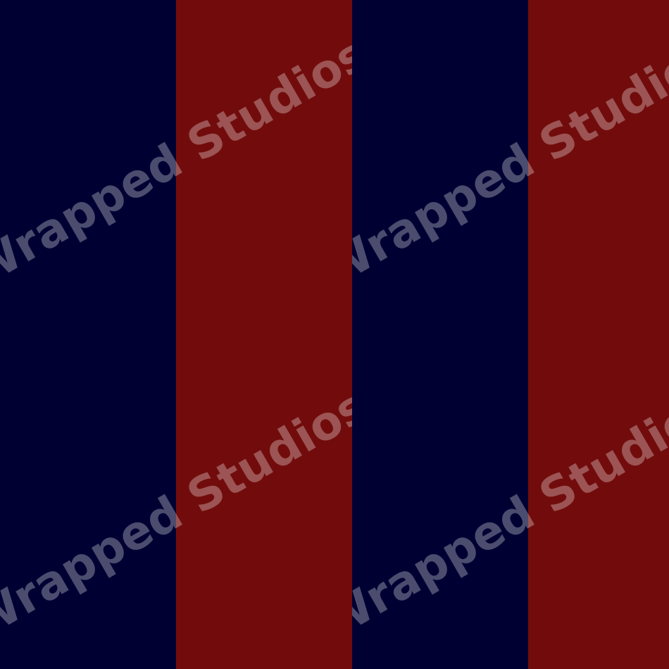 Classic geometric pattern featuring bold vertical stripes in navy blue and dark burgundy red.
