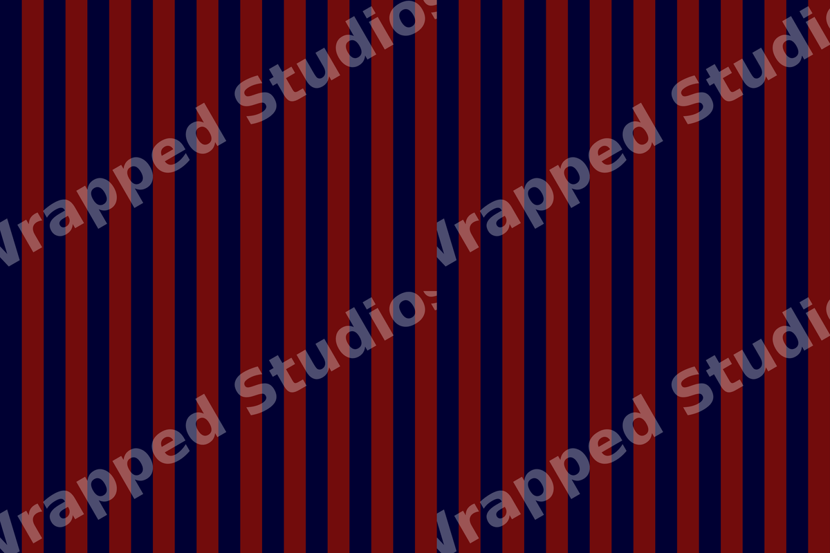 Classic navy blue and burgundy vertical striped pattern in a simple geometric design.