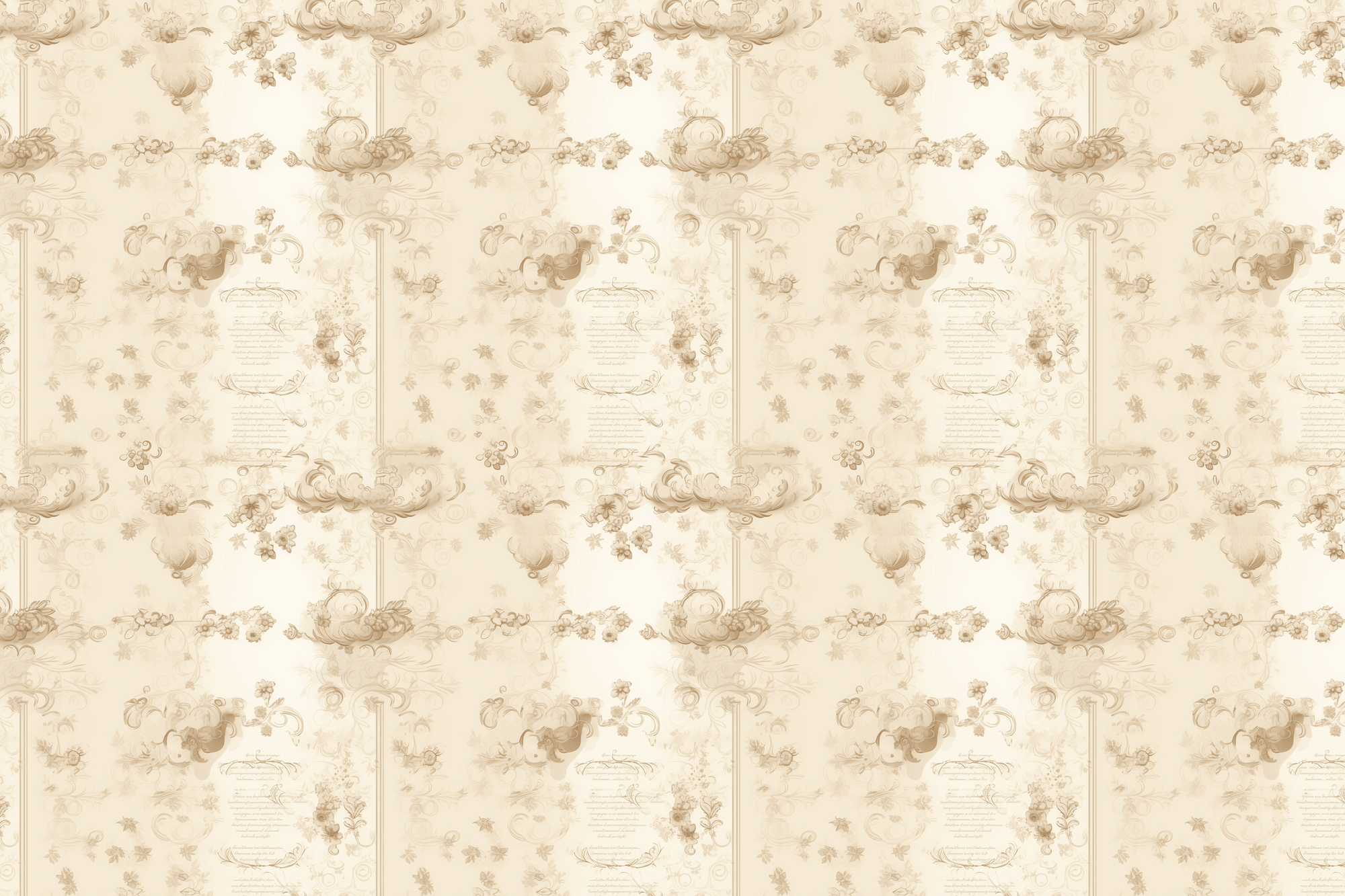 Gilded Gardens: Vintage Floral Wrapping Paper
