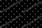 Elegant black and white celestial pattern with ornate crosses and scattered stars.