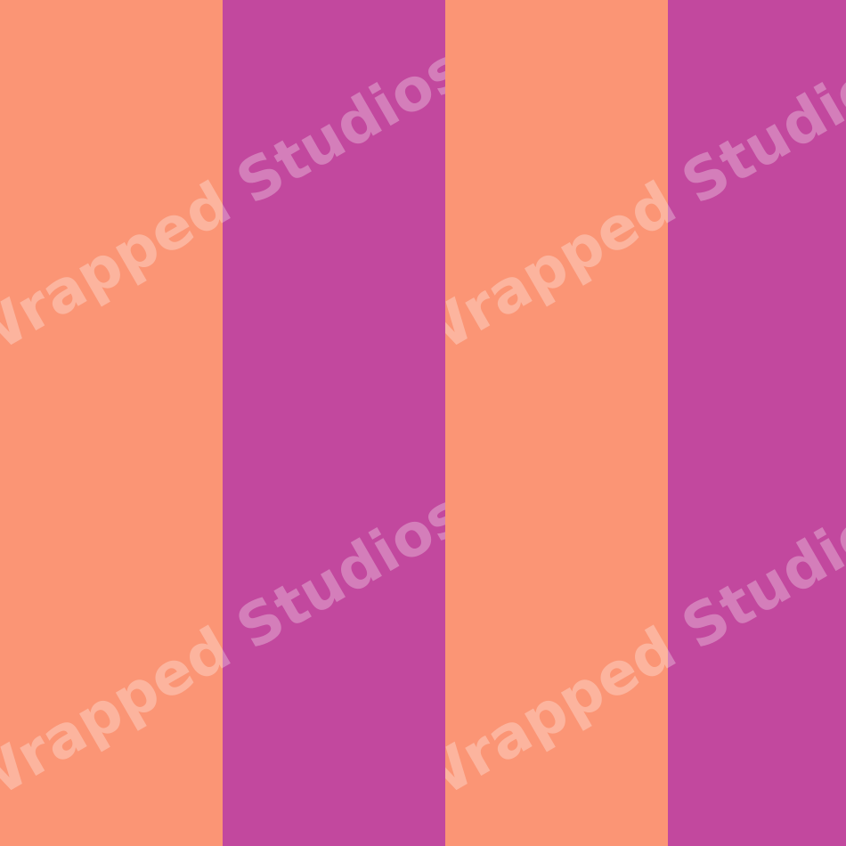 Modern geometric pattern with bold vertical stripes in coral orange and magenta purple.