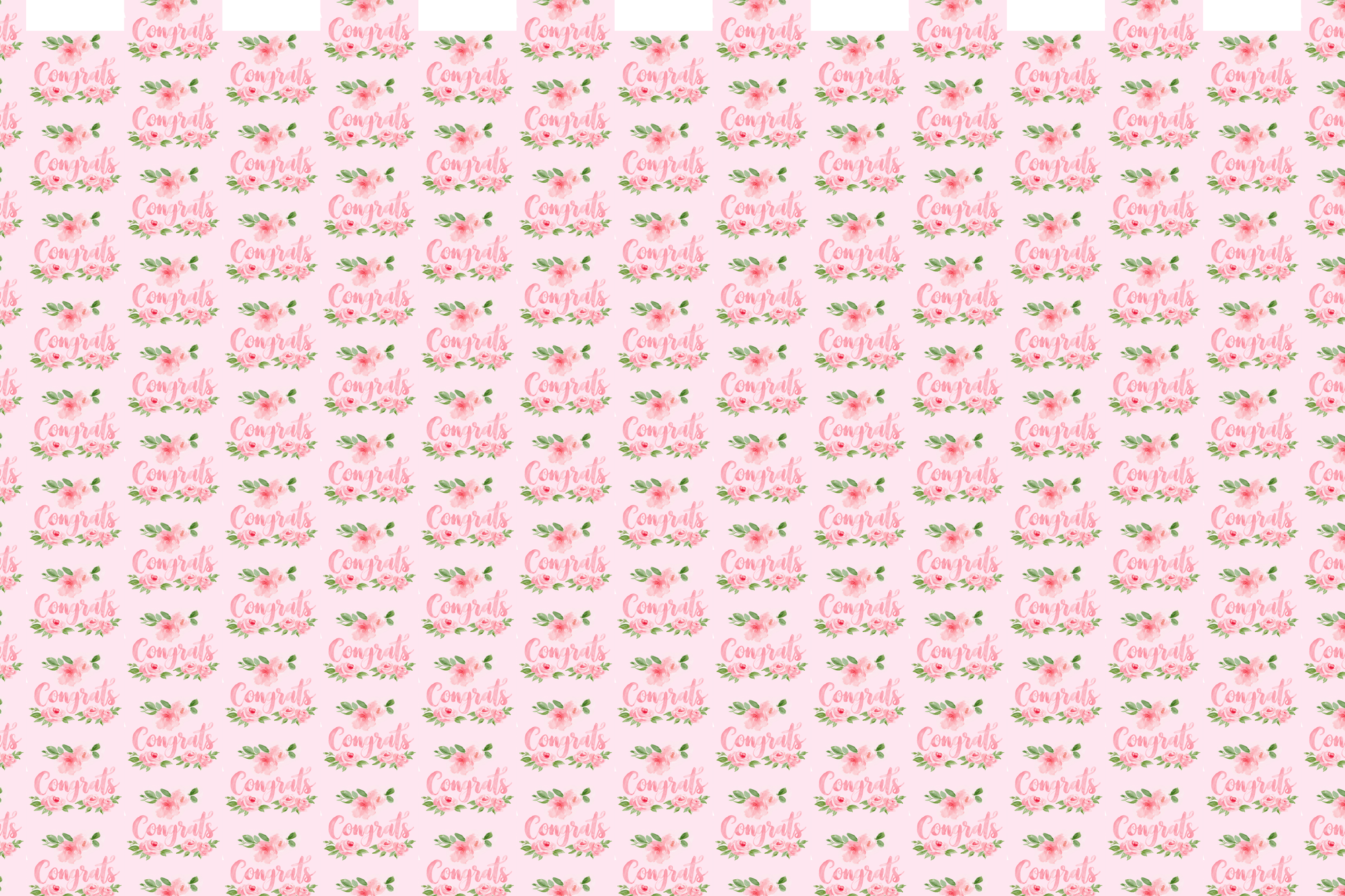 Blushing Blossoms: Congrats Floral Gift Wrap
