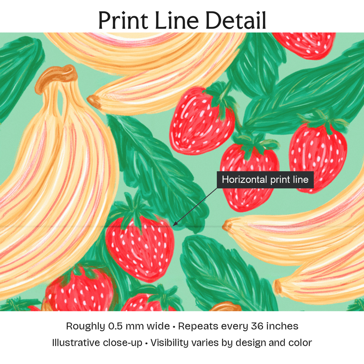 931326 — Print Line Detail. Illustrative close-up; visibility varies by design and color.