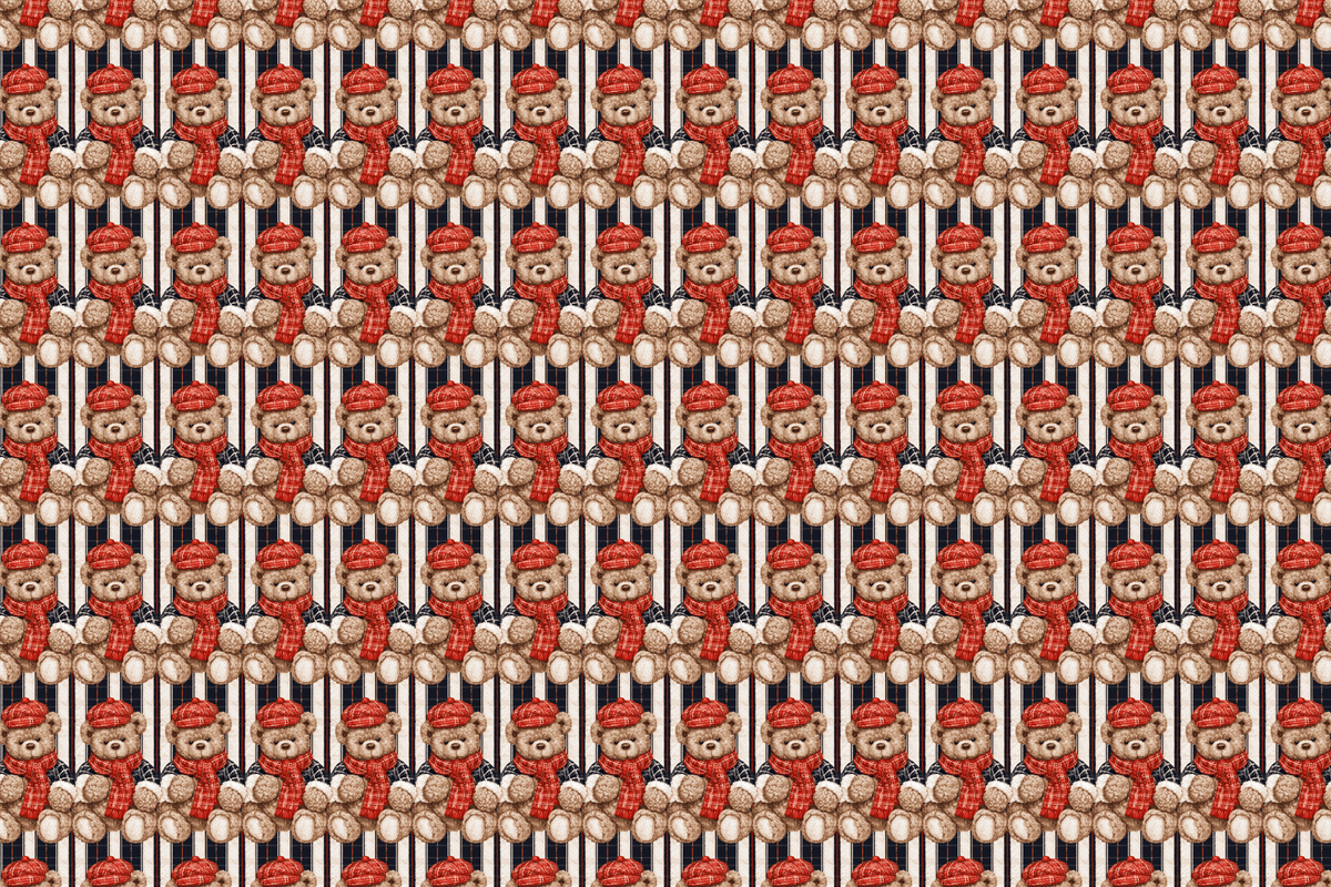 Dapper Grizzly: Teddy Bear Gift Wrap