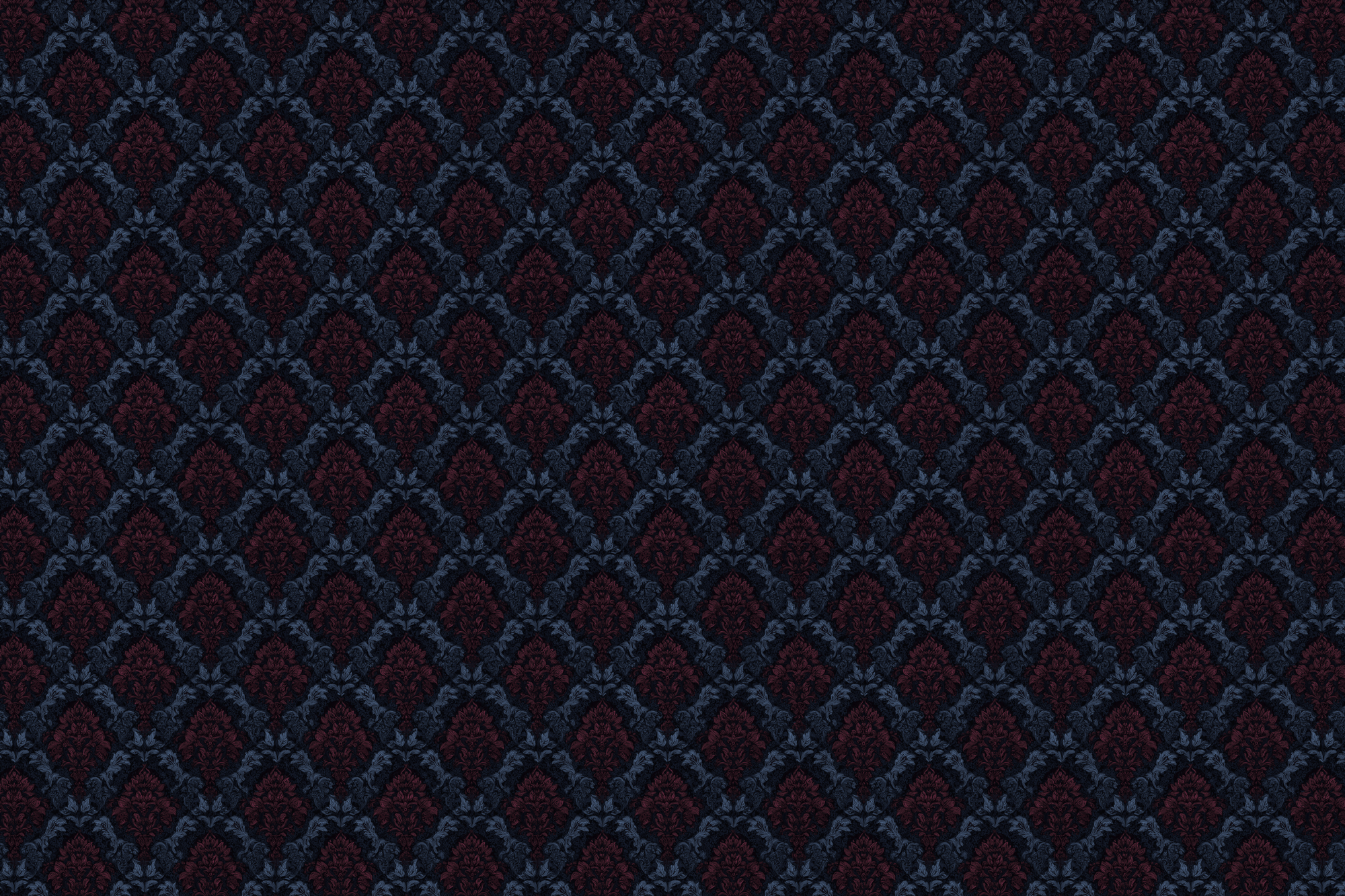Opulent Ornate: Dark Damask Wrapping Paper