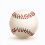 Seamless baseball pattern with red stitching on off-white material creates a sporty design.