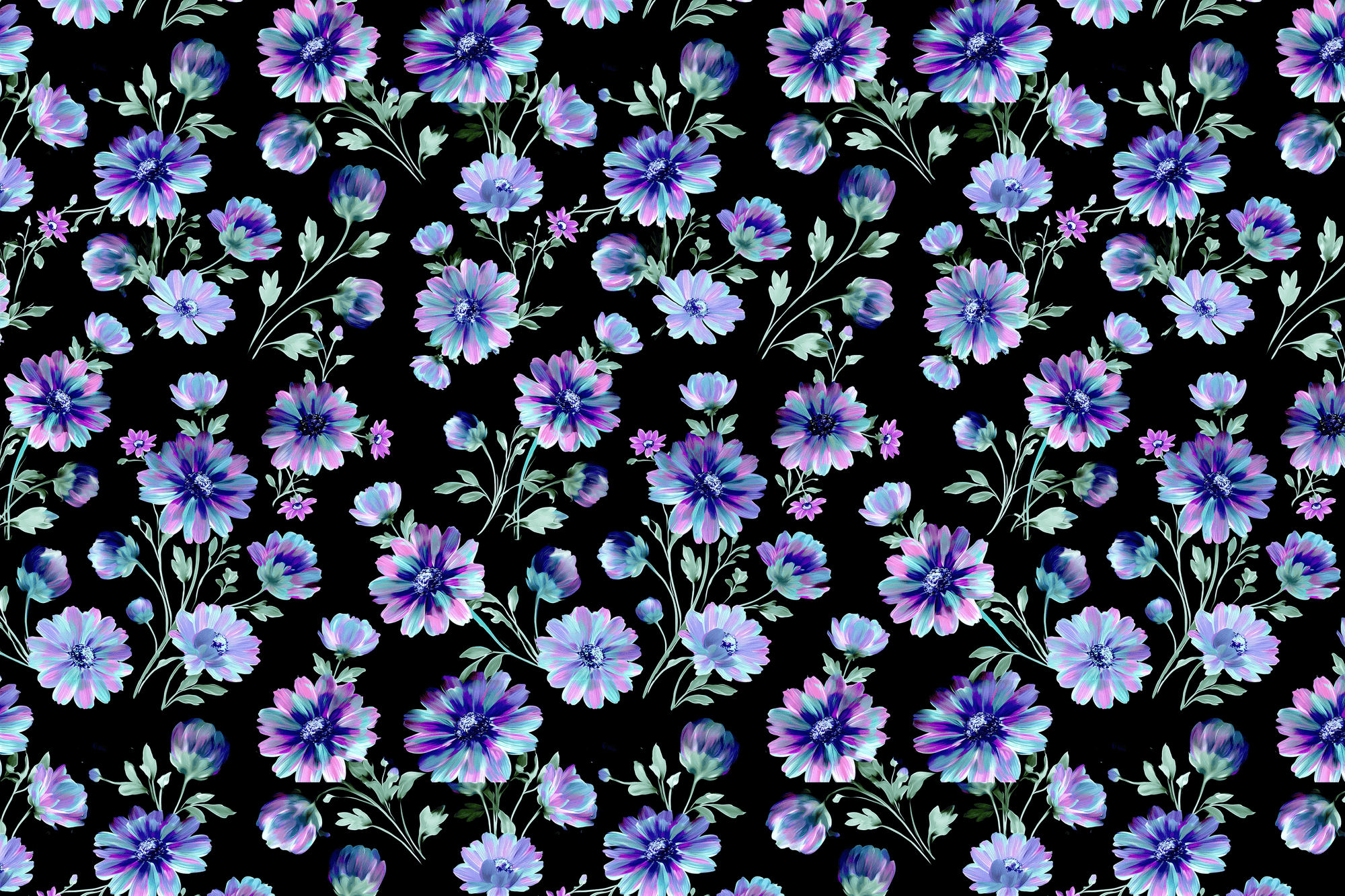 Vampire Disco: Moody Floral Wrapping Paper