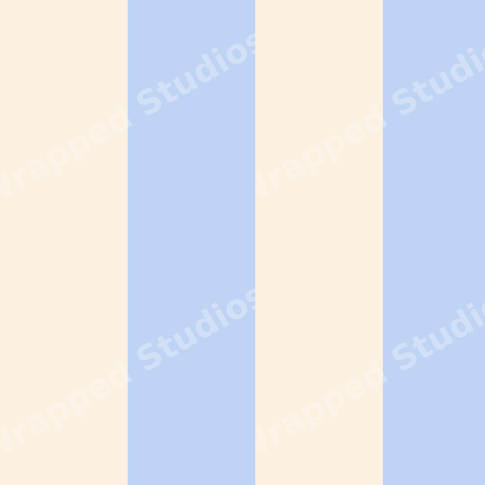 Minimalist vertical stripe pattern in pastel blue and cream.