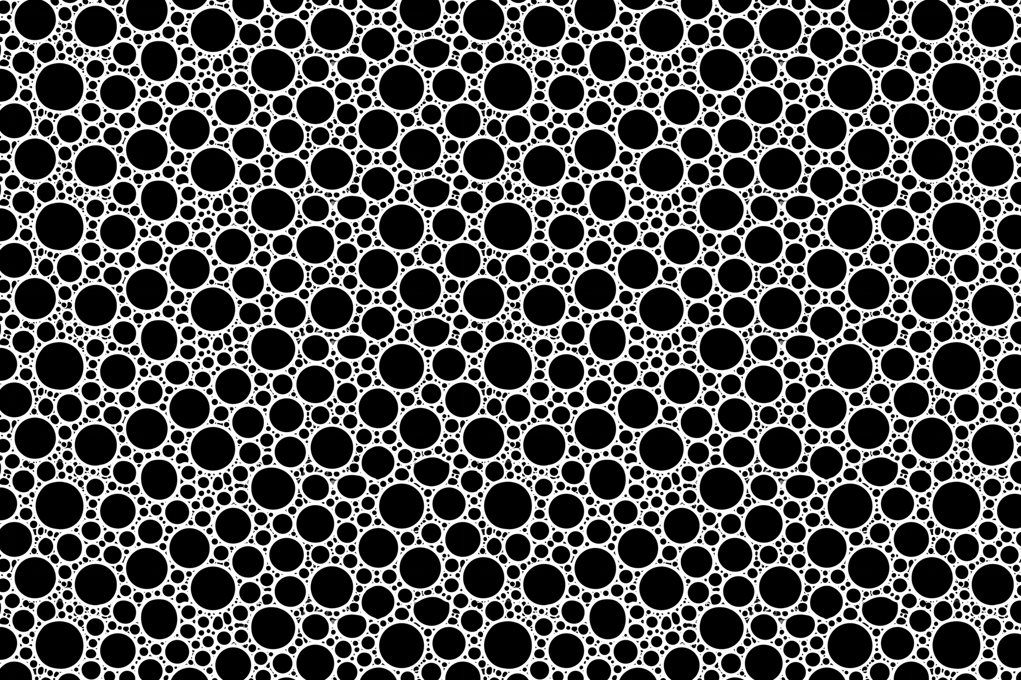 Hypnotic Froth: Modern Polka Dot Gift Wrap