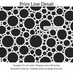 960428 — Print Line Detail. Illustrative close-up; visibility varies by design and color.
