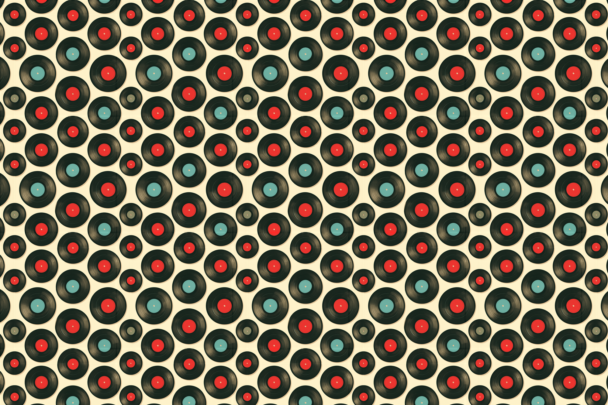 Vintage Vinyl: Retro Music Wrapping Paper