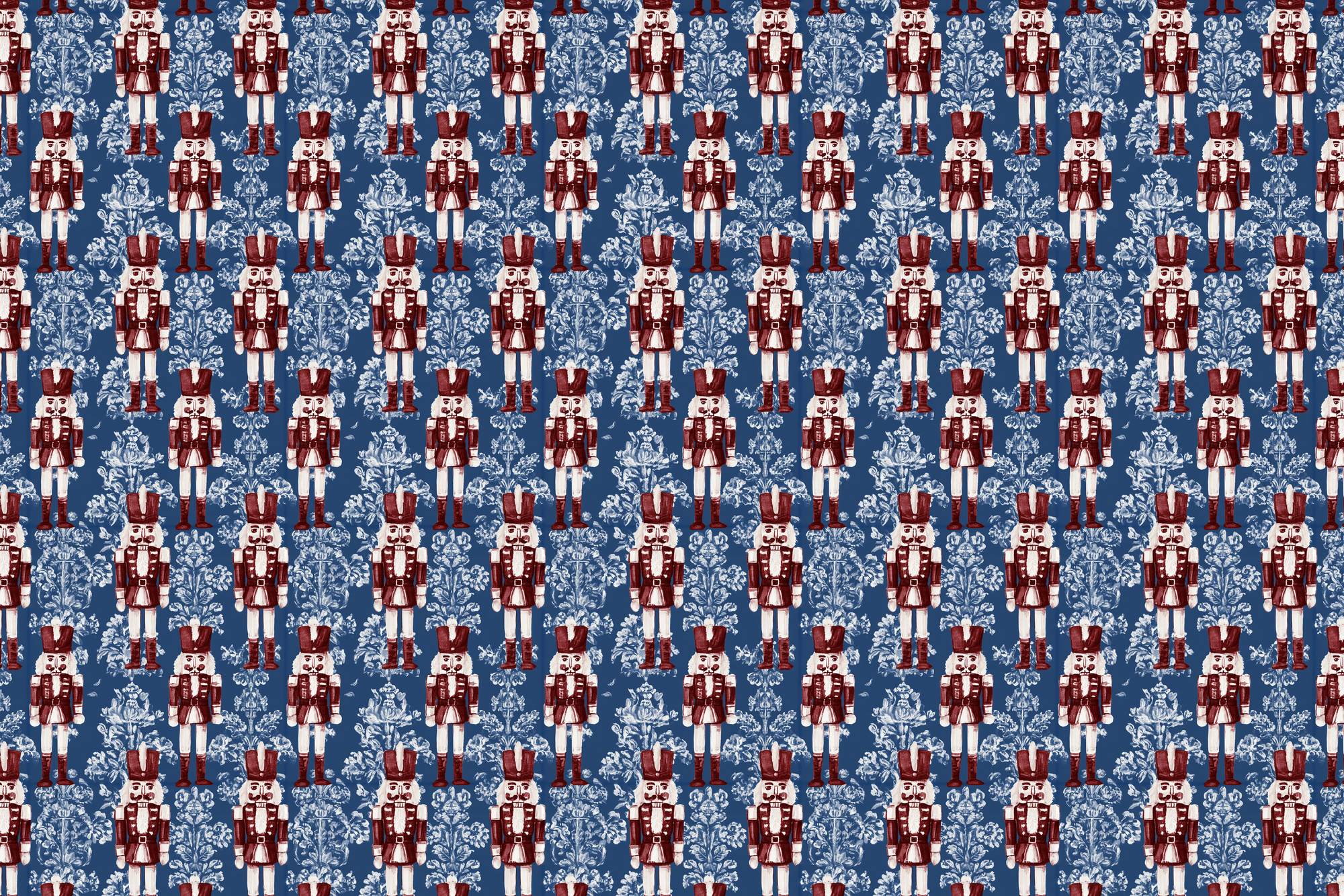 Beautiful Blues: Blue Nutcracker Wrapping Paper