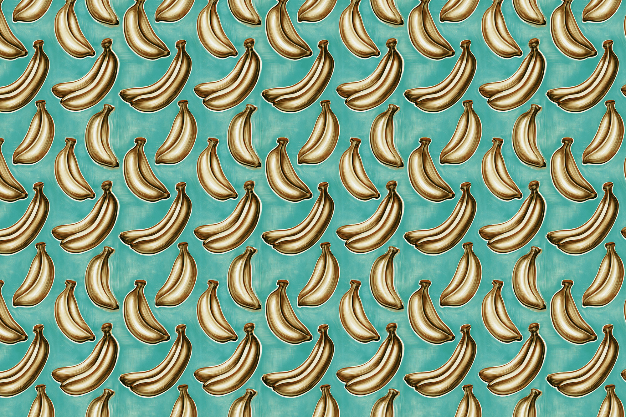 Potassium Fever: Retro Banana Wrapping Paper