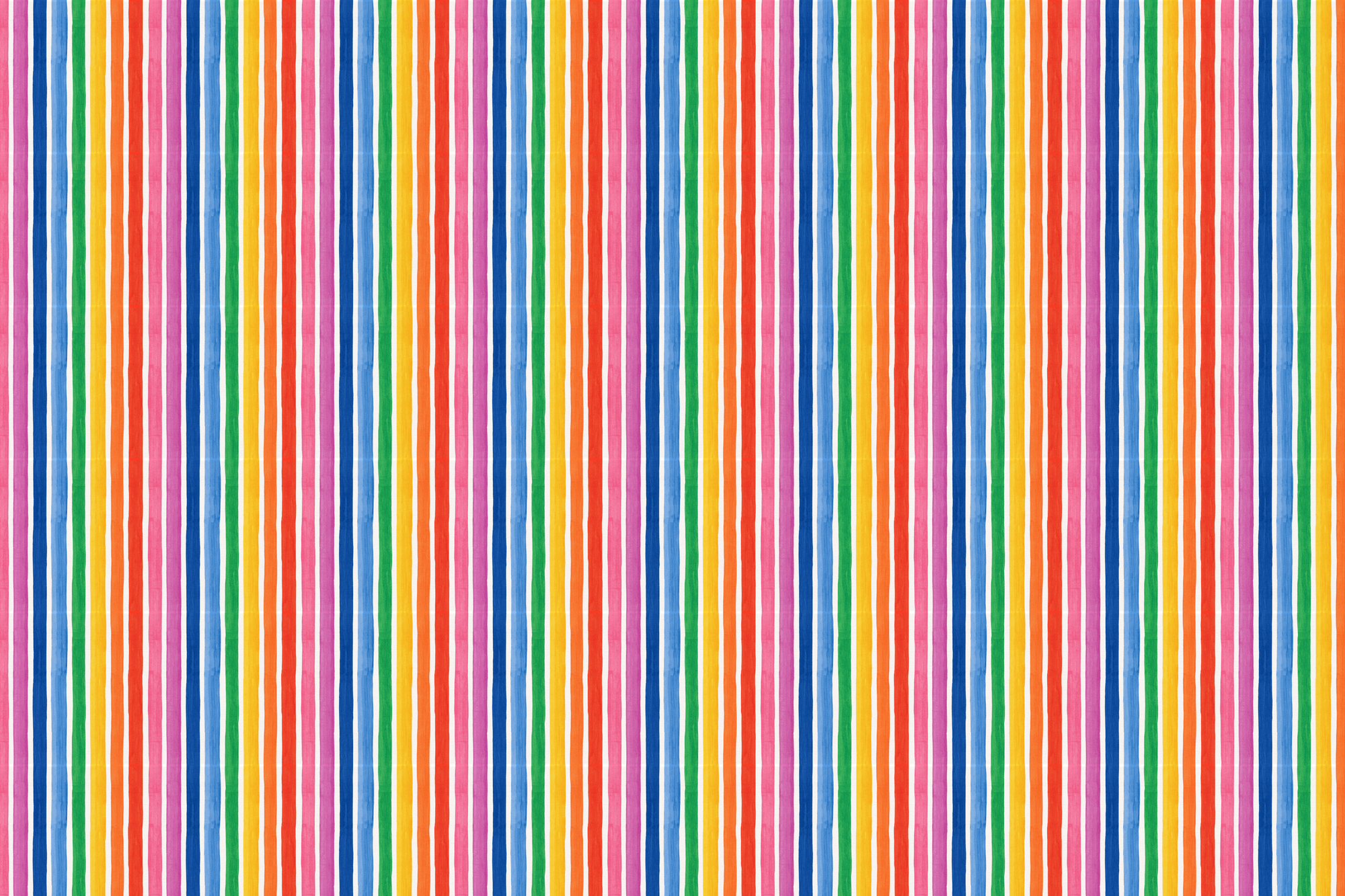 Rainbow Radiance: Watercolor Stripe Wrapping Paper