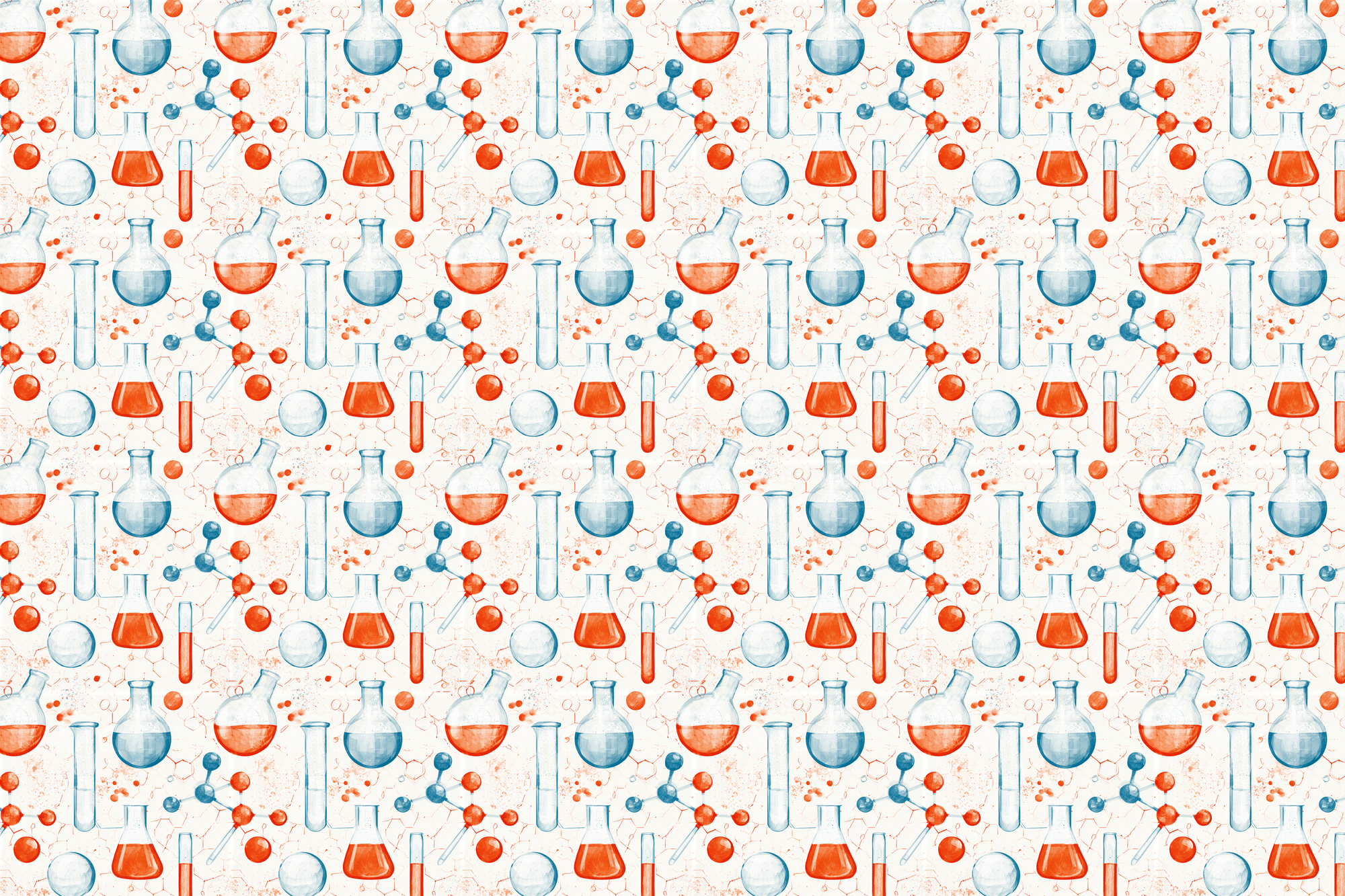 Volatile Mixture: Chemistry Lab Wrapping Paper