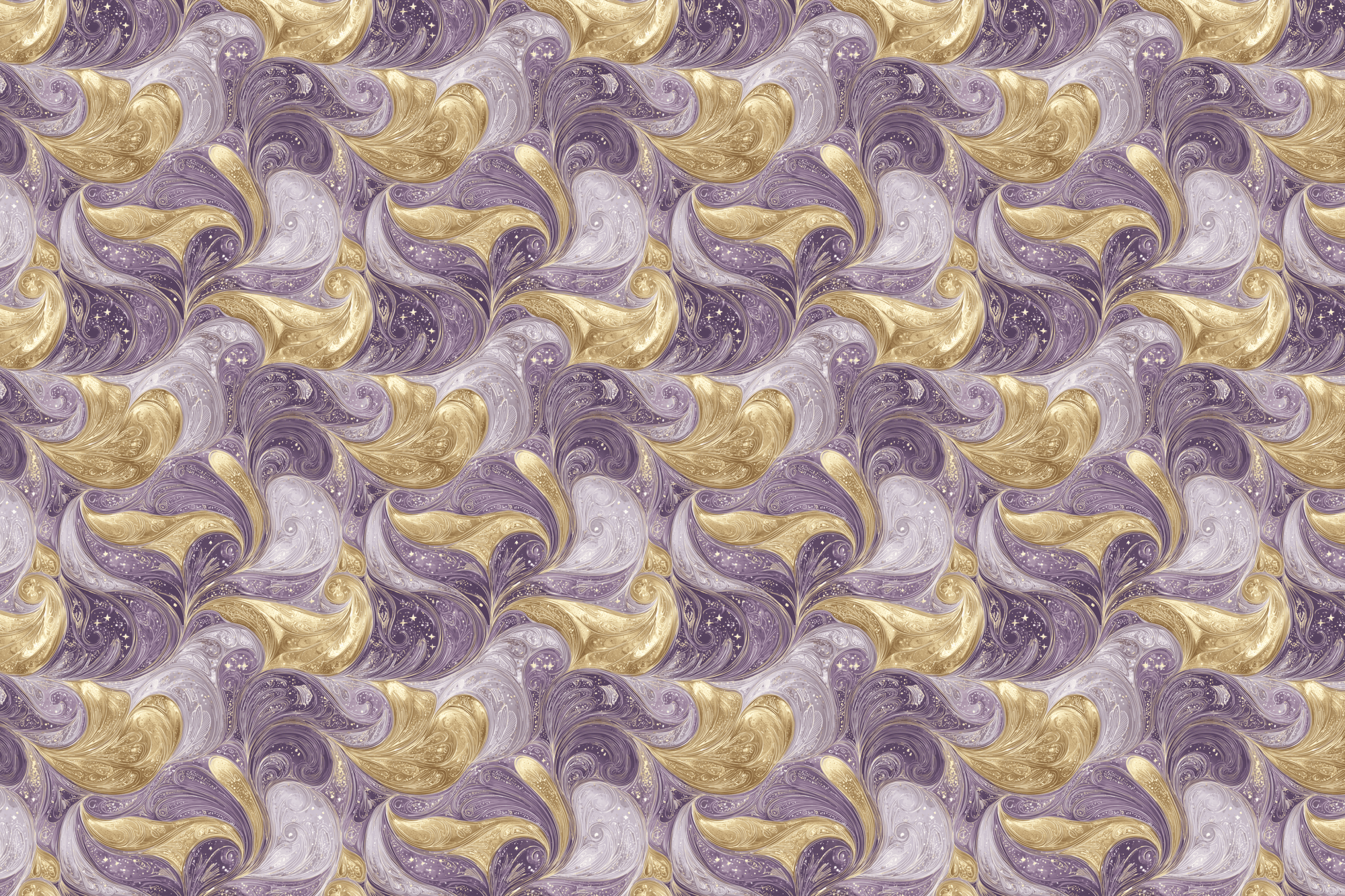 Velvet Nebula: Celestial Purple Wrapping Paper