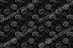 Monochrome floral pattern with elegant peonies and leaves in shades of dark gray.