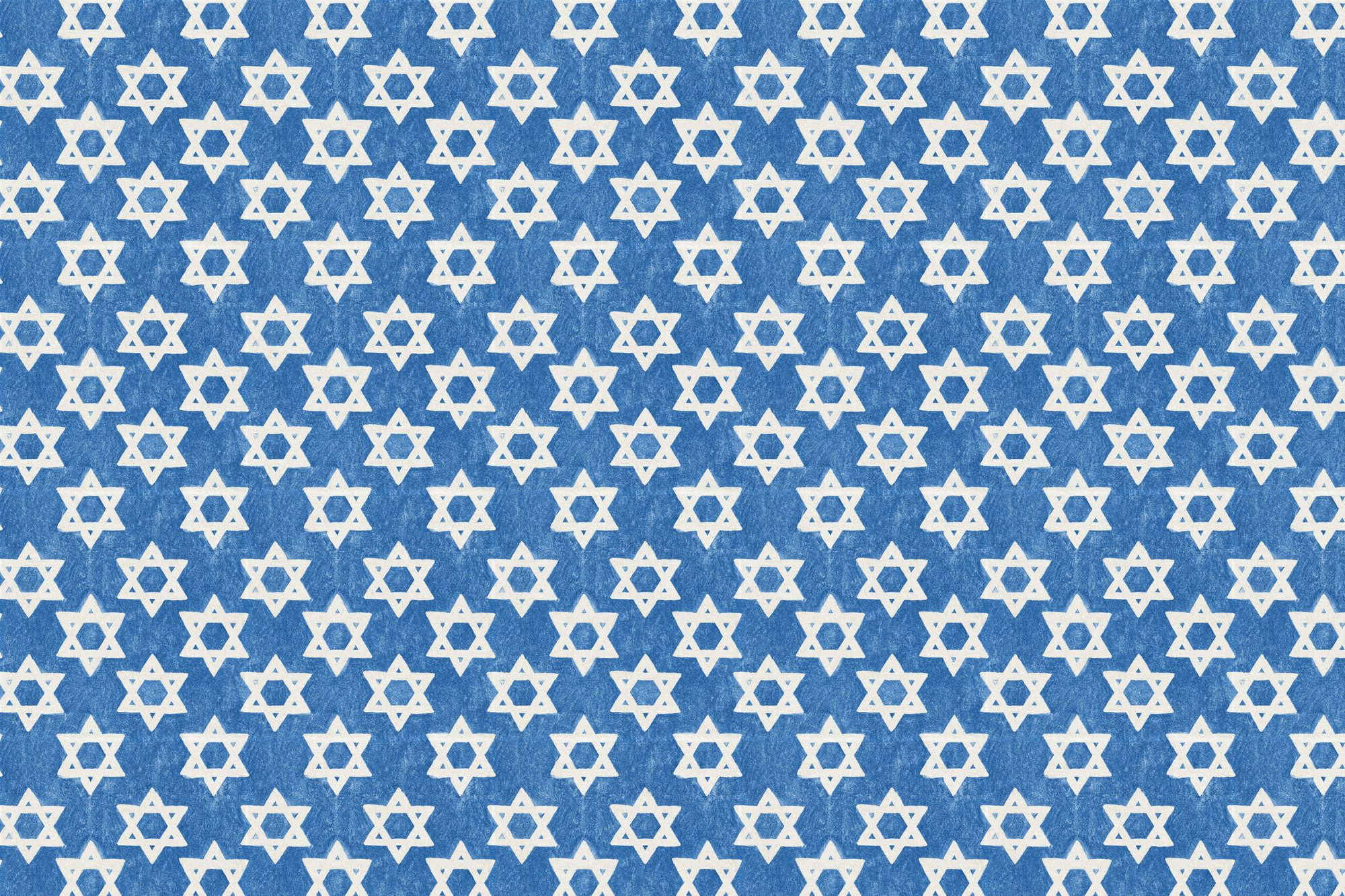 Sapphire Stars: Hanukkah Wrapping Paper