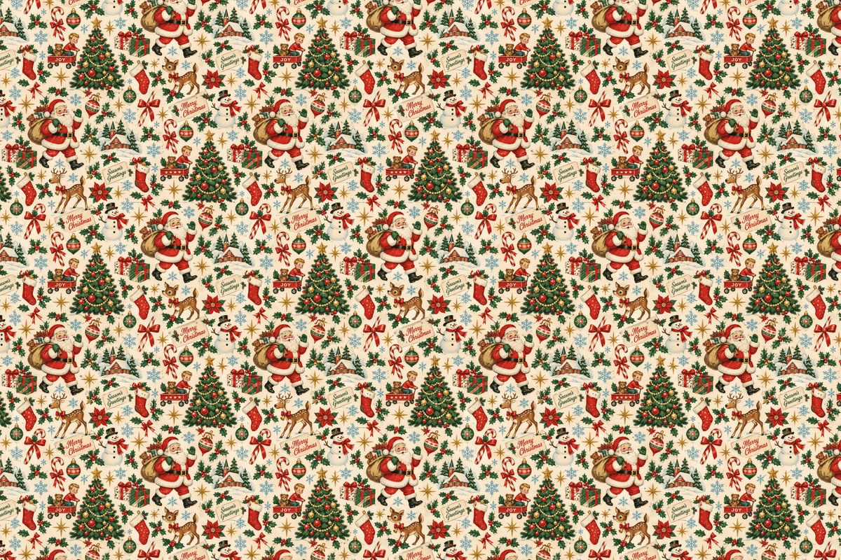 Kitsch Kringle: Vintage Christmas Wrapping Paper
