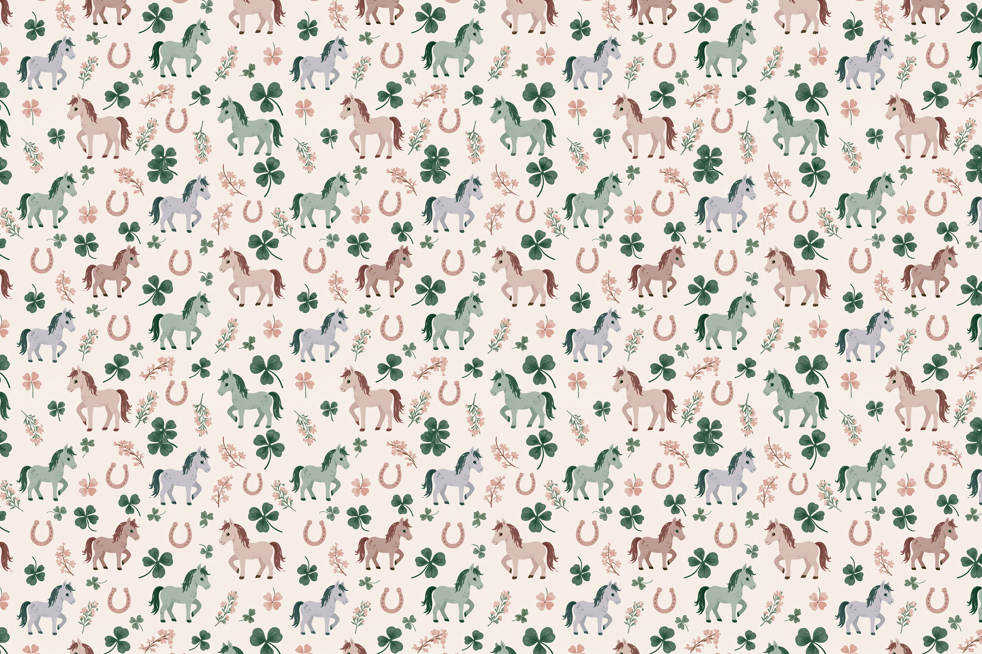 Pasture Ponies: Clover Pony Wrapping Paper