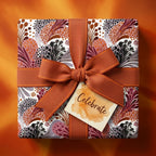 Polka-Dot Prayers: Abstract Floral Wrapping Paper
